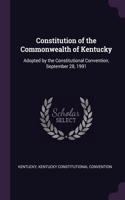 Constitution of the Commonwealth of Kentucky