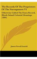 The Records Of The Proprietors Of The Narragansett V1