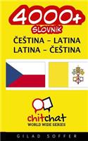 4000+ Czech - Latin Latin - Czech Vocabulary