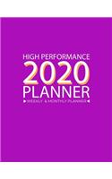 High Performance 2020 Planner Full-Year