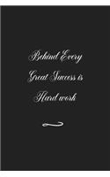Behind Every Great Success is Hard work