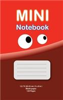 Mini Notebook for Kids (blank paper, red edition ): 5 x 8 inches, 120 pages, blank paper - ( red edition )