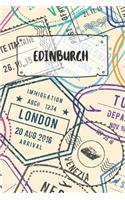 Edinburgh: Ruled Travel Diary Notebook or Journey Journal - Lined Trip Pocketbook for Men and Women with Lines