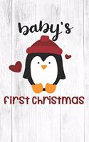 Happy Baby's First Christmas I Love You Birthday: Christmas Quote Journal / Notebook / Diary - Cute White Elephant Present Idea