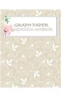 Graph paper composition notebook: Blank Quad Ruled, Blank Graph Paper Composition Books 120 Pages Large Print 8.5" x 11" Square Grid Paper