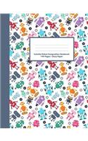 Colorful Robot Composition Notebook Story Paper: 140 Storybook Pages - Creative Writing For Kids - Write Your Own Story Book