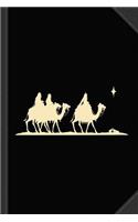 Three Kings Nativity Scene Journal Notebook: Blank Lined Ruled for Writing 6x9 120 Pages