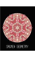 Sacred Geometry: Peace and Love Mandala Art Journal Cover, Cornell Lined Notebook . Geometric Design for Yoga, Meditation, Dream Diary or Notes for Work or School.