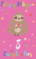 Feliz y Mágico 8 Cumpleaños: Regalo para Niños o Niñas de 8 Años - Con Espacio para Apuntar y Dibujar - Diario o Agenda