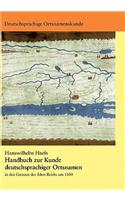 Handbuch Zur Kunde Deutschsprachiger Ortsnamen