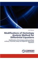 Modifications of Homotopy Analysis Method for Differential Equations