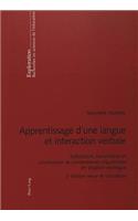 Apprentissage d'Une Langue Et Interaction Verbale