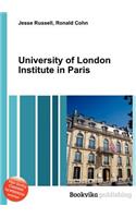 University of London Institute in Paris: (English)