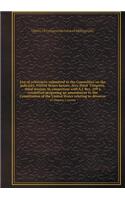List of References Submitted to the Committee on the Judiciary, United States Senate, Sixy-Third Congress, Third Session, in Connection with S.J. Res. 109 a Resolution Proposing an Amendment to the Constitution of the United States Relating to Divo