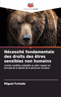 Nécessité fondamentale des droits des êtres sensibles non humains