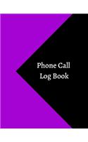 Phone Call Log Book