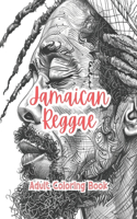 Jamaican Reggae Adult Coloring Book Grayscale Images By TaylorStonelyArt