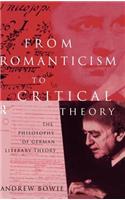 From Romanticism to Critical Theory