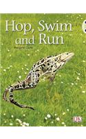 Bug Club Guided Non Fiction Reception Pink A Hop, Swim and Run