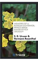 Memoirs of a Russian Governor