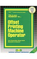 Offset Printing Machine Operator