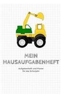 Mein Hausaufgabenheft Planer und Aufgabenheft für das Schuljahr