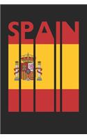 Retro Spain Planner - Spanish Flag Diary - Vintage Spain Notebook - Spain Travel Journal