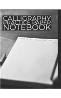 Calligraphy Practice Paper Notebook