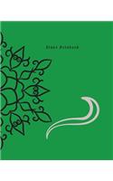 Steno Notebook: Pitman Shorthand Teenline Stenography Paper Line Composition Notebook Creative Notepad Writing Book for Reporters Journalist or Secretaries Green Th