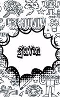 Gavin: Jiu-Jitsu Training Log Book Doodle Journal Notebook 120 Pages 6x9