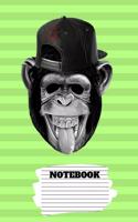 Notebook: monkey notebook, monkey lined journal, diary 145 pages 6'*9' inches, c