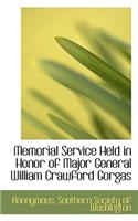 Memorial Service Held in Honor of Major General William Crawford Gorgas