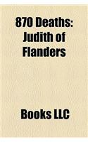 870 Deaths: Judith of Flanders(English)