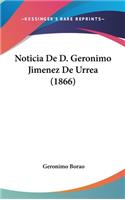 Noticia de D. Geronimo Jimenez de Urrea (1866)