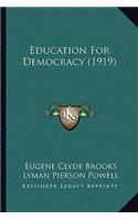 Education For Democracy (1919)