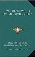 Das Hirngewicht Des Menschen (1880)