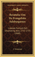 Berattelse Om De Evangeliske Salzburgarnes