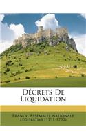 Décrets de Liquidation