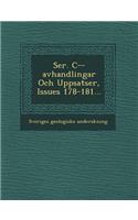 Ser. C--Avhandlingar Och Uppsatser, Issues 178-181...