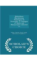 Bibliotheca Marsdeniana Philologica Et Orientalis: A Catalogue of Books and Manuscripts Collected Wi - Scholar's Choice Edition(English)