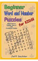 Beginner Word and Number Puzzles for Kids