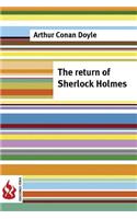 return of Sherlock Holmes