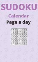 sudoku calendar page a day: Daily Sudoku Puzzle Calendar 2020