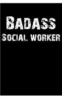 Badass Social Worker: Blank Lined Journal (Diary, Notebook)
