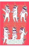 Composition Notebook: Unicorn Dancing 6x9 College Ruled Notebook 120 Pages