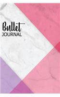 Bullet Journal: Marble + Gold Bullet Journal - 120-Page 1/4 Inch Dot Grid Notebook - 6 X 9 Marble & Gold Perfect Bound Softcover
