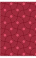Overlapping Circles Notebook: 6x9 200 Page 100 Sheet, Circle Pattern Journal Notebook