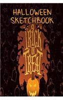 Halloween Sketchbook: Kids Halloween Sketchbook 6" x 9" 40 Pages Of Sketch Paper, Draw Your Own Pumpkins, Witches, Ghosts, Zombies Etc