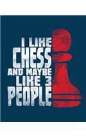 Chess Fan Gift - College Ruled Composition Notebook
