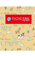 Phone Call Log Book